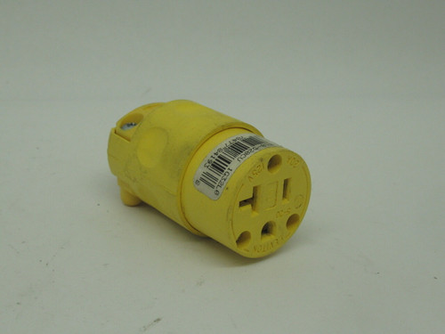 Leviton 010-520CV Straight Blade Grounding Connector 20A 125V 2P 3W USED