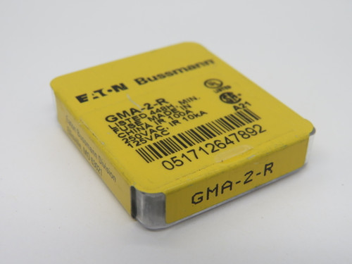 Eaton Bussmann GMA-2-R Fast-Acting Glass Fuse 2A 250V 5-Pack NEW