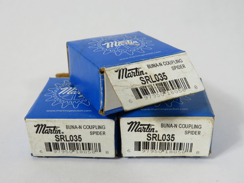 Martin SRL035 Jaw Coupling Spider 5/8" OD 0.28" Thickness Lot of 3 OPEN BOX NEW