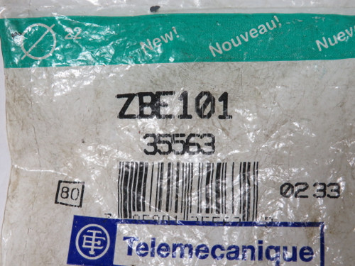 Telemecanique ZBE101 Contact Block 1NO 600V 10A NWB