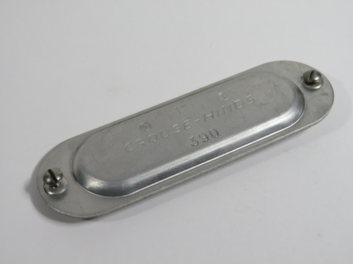 Crouse-Hinds 390 Aluminum Conduit Body Cover 1" Mark 9 USED