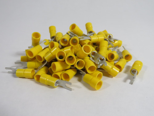 Generic Insulated Spade/Fork Terminal 12-10AWG #6 M3.5 Stud Lot of 81 NOP