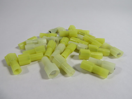 Generic Insulated Male Push-On Terminal 12-8AWG .250" Tab Lot of 29 NOP