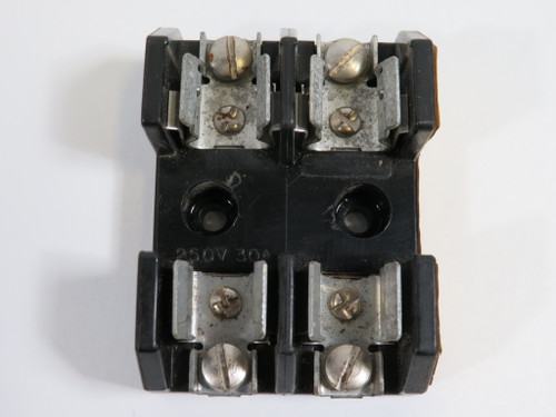 Bussmann 1BR002 Fuse Holder 30A 250V 2-Pole USED