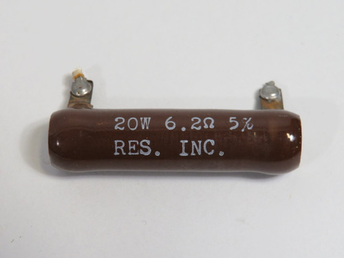 Res Inc Resistor 6.2 Ohms 20W 5% USED