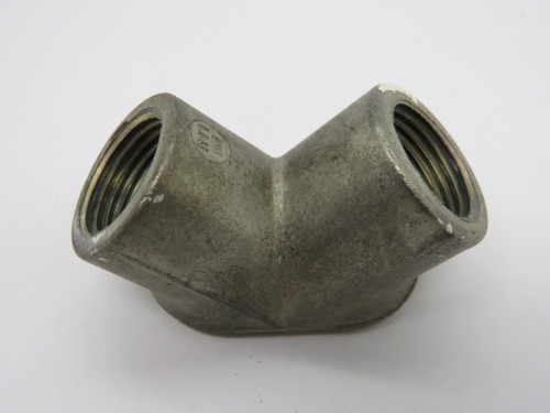 Halex 34505 EMT/Rigid-to-EMT/Rigid Combination Elbow Malleable Iron USED