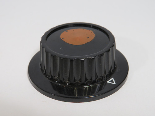 Generic Selector Knob 2" D 3/4" W Black w/ Triangle Indicator USED