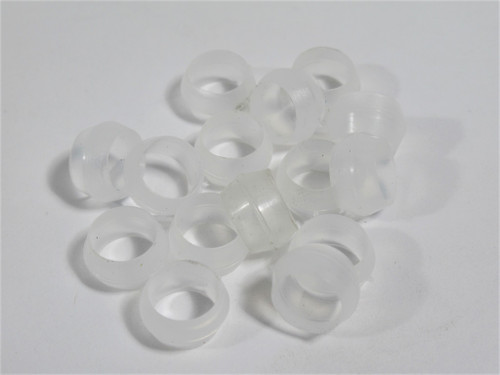 Generic Clear/White Plastic Compression Fitting Sleeve 5/16" Tube Lot of 15 NOP
