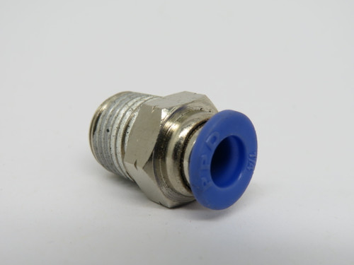 Preferred Products Design PC1/4-N02 Push-In Fitting 1/4" Thread 1/4" Tubing USED