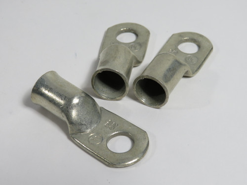 J&D Heavy Duty Ring Terminal Cable Lug 2/0AWG 3/8" M10 Stud Lot of 3 NOP