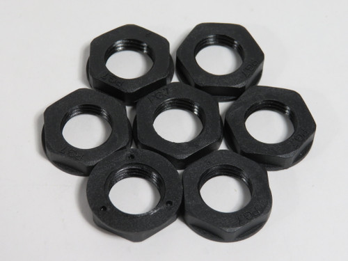 Techspan NP07BK Locking Nut for Strain Relief Connector PG-7 7-Pack NWB