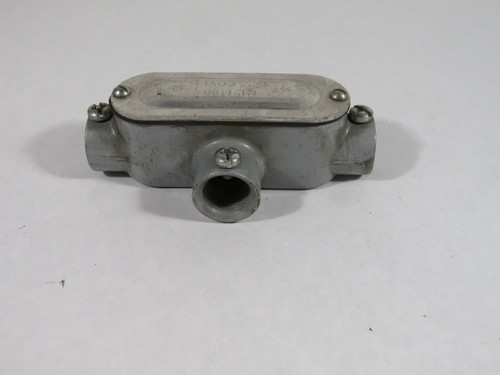 Generic T-1/2 HUB Conduit PVC W/Cover USED