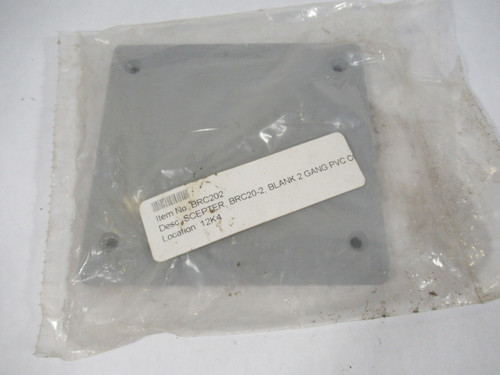 Royal BRC20-2 PVC Blank Cover 4-3/4"x4-1/2" ! NEW !