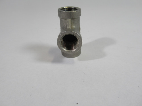 Generic 1/4-150 Tee Fitting 1/4 NPT USED