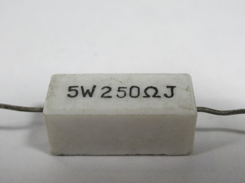Generic 5W250OHM Ceramic Cement Wirewound Resistor 5W 250Ohm USED