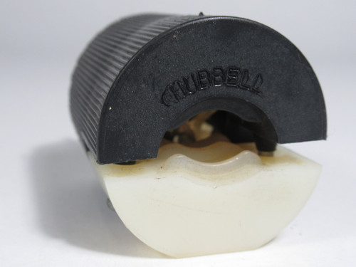 Hubbell 5466CN Insulgrip Straight Plug 20A 250V 3-Wire USED