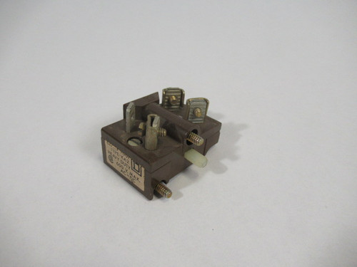 Square D 9001-KA2 Contact Block 600V Max USED