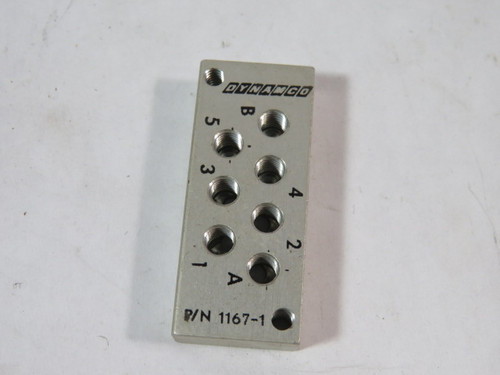Dynamco 1167-1 Base Plate for Dynamco Relay Valves USED