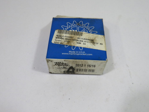 Martin 2012-1-15/16 Taper Lock Bushing 2.75" OD 1.9375" B *No Hardware* ! NEW !