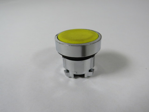Telemecanique ZB4BA5 Yellow Flush Push Button Operator Only USED