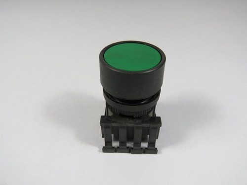 Allen-Bradley 800EP-F3 Green Push Button Operator w/ Mounting Latch USED