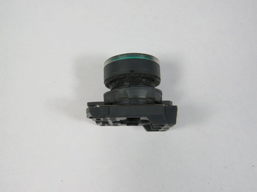 Telemecanique ZB5-AW333 Green Push Button Operator w/ Mounting Latch USED