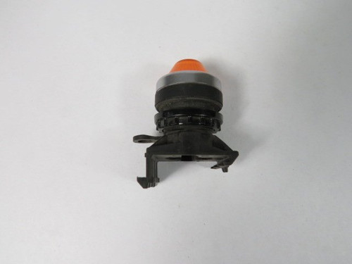 Eaton A22-RL-GE Yellow/Orange Conical Indicating Light w/ Mounting LatchUSED