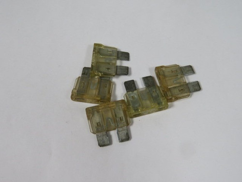 Littelfuse 0257025 Clear Blade Fuse 25A Lot of 5 USED