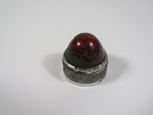 Square D 9001-R6 Red Glass Pilot Light Lens 28mm USED