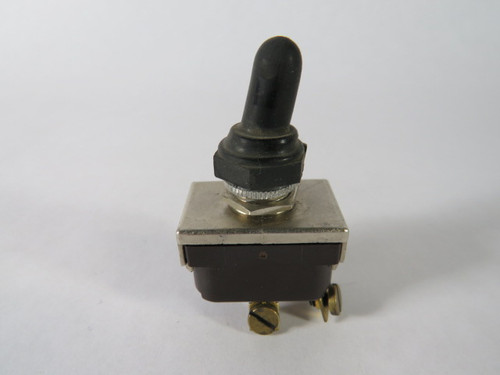 McGill Toggle Switch 6/3A 125/250VAC 1/4HP 50/60HZ w/ Rubber Cover USED