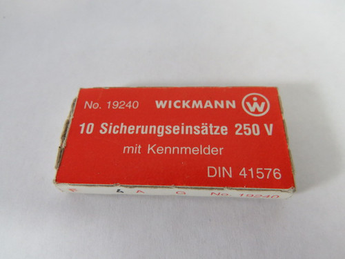 Wickmann 19240 Miniature Fuses 250V 10-Pack ! NEW !
