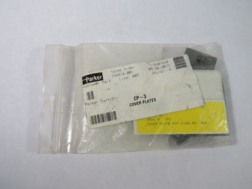 Parker CP-3 Cover Plates 1.98" Lot of 4 ! NWB !