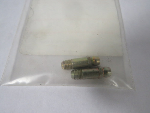 Lincoln 5013 1/4"-28 Thread Straight-Long Thread 2Pcs ! NWB !
