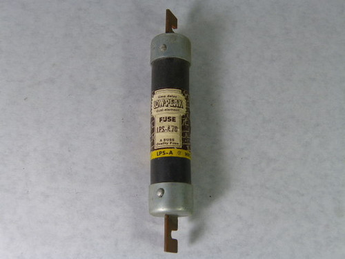 Low-Peak LPS-A-70 Dual Element Fuse 70A 600VAC USED