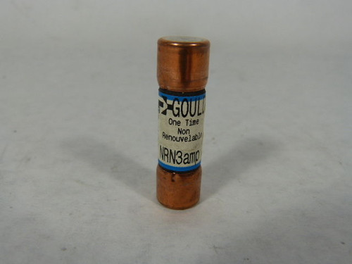 Gould NRN3 One Time Fuse 3A 250V USED