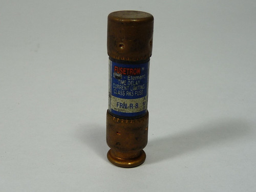 Fusetron FRN-R-8 Time Delay Fuse 8A 250V USED