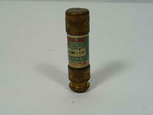 Reliance ECNR1-1/2 Time Delay Fuse 1-1/2A 250V USED