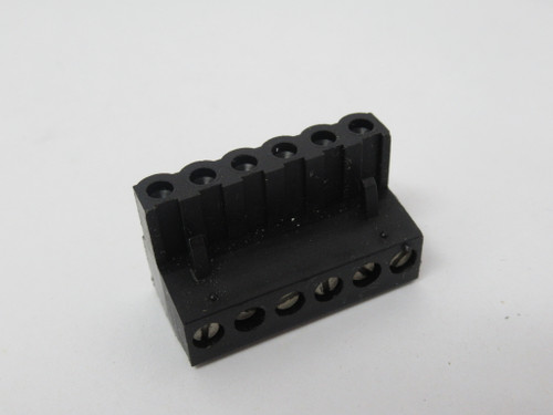 Phoenix Contact MSTB2,5/6-ST-5,08BK Black PCB Connector 6Pos 12A 320V USED