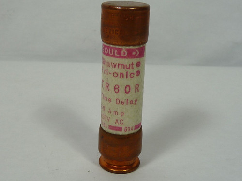 Gould Shawmut TR60R Time Delay Fuse 60A 250V USED