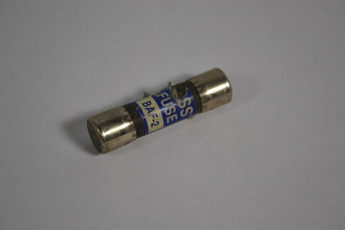 Bussmann BAF-2 Fast Acting Fuse 2A 250V Label Ripped USED