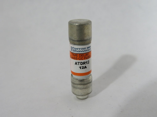 Mersen Ferraz Shawmut ATDR12 Time Delay Fuse 12A 600VAC 300VDC USED