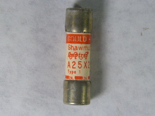 Gould Shawmut A25X2 Semiconductor Fuse 2A 300V USED