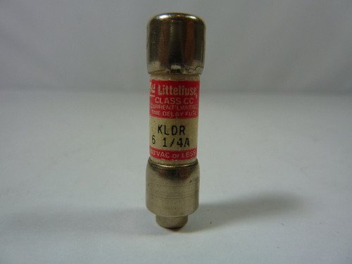 Littelfuse KLDR6-1/4 Slo-Blo Time Delay Fuse 6-1/4A 600V USED