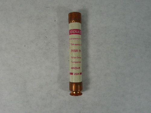 Gould Shawmut TRSR-20 Time Delay Fuse 20A 600V USED