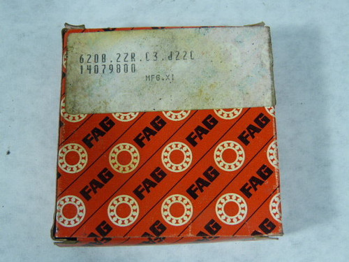 FAG 6208.2ZR.C3.J22C Shielded Ball Bearing ! NEW !