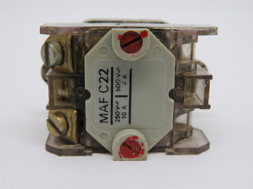 Generic MAF-C22 Extended Red Push Button 1NC 500V 10A USED