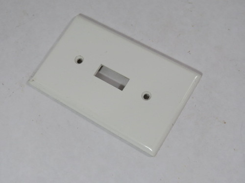 Leviton 020-88001 1-Gang Toggle Switch Wall Plate White USED