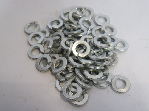 Midjet 1/4" Steel Zinc MED Split Lockwasher .065"T 1/2"OD Lot of 62 ! NEW !