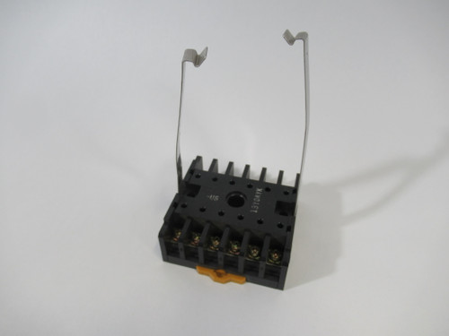 Omron P2A-12BA Relay Socket C/W Clip 12 Pin USED