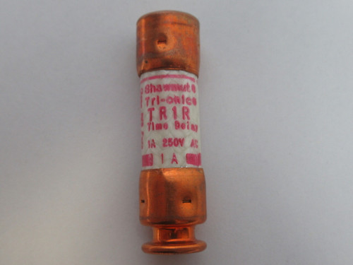 Gould Shawmut TR1R Time Delay Fuse 1A 250VAC USED